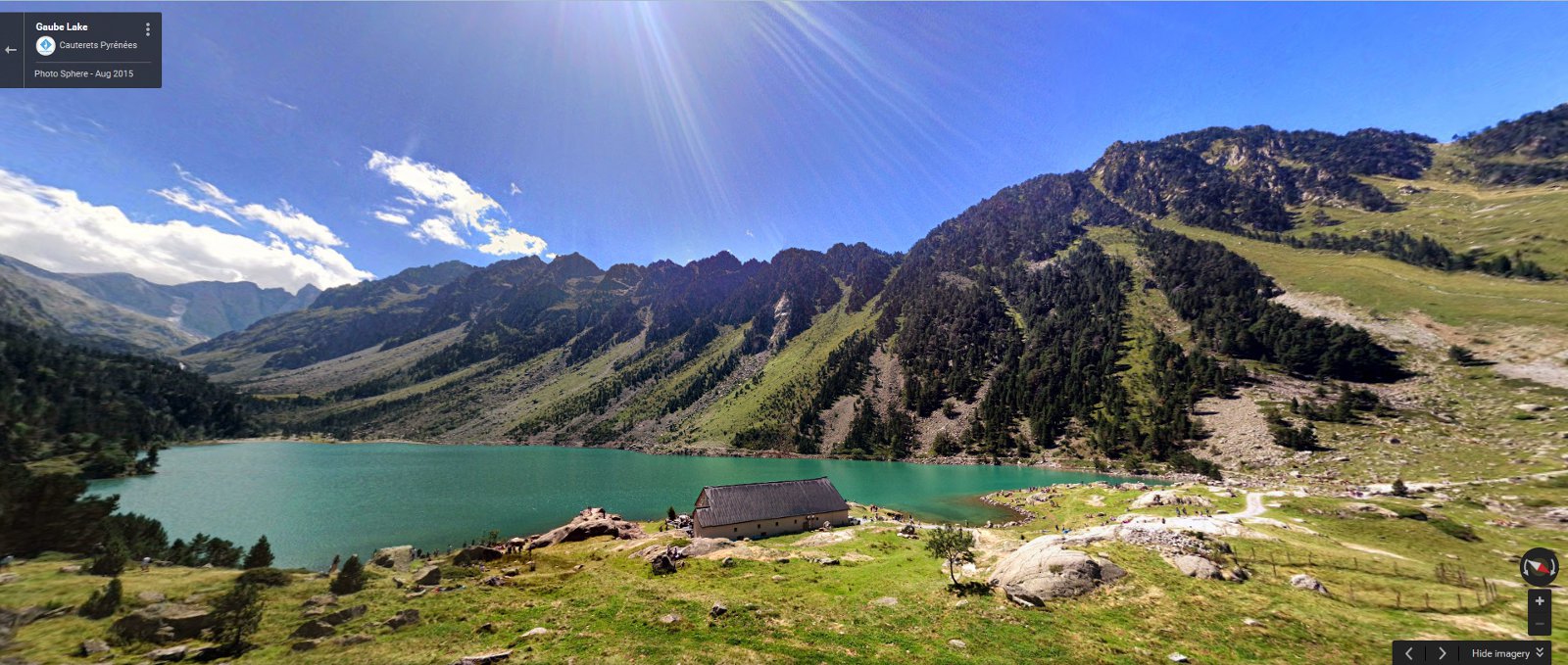 Panorama lac de Gaube été